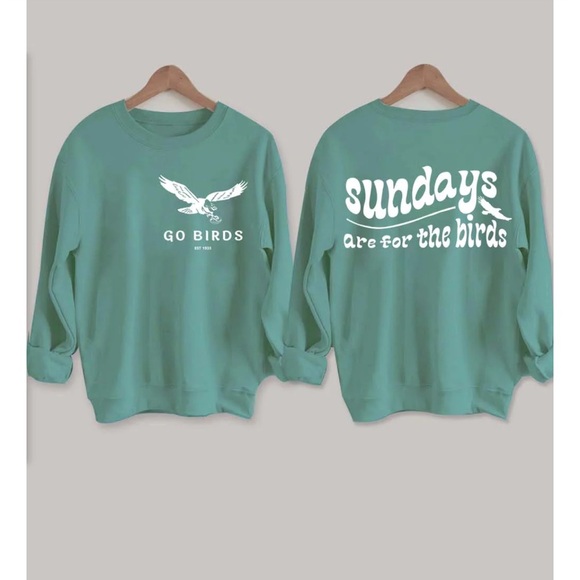 Sweaters - Philadelphia Eagles Women’s Sweatshirt, Go Birds, Football Medium